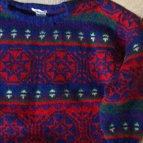 Vintage Shetland Wool Icelandic Knit Oversized Handmade Sweater - Picture 7 of 7